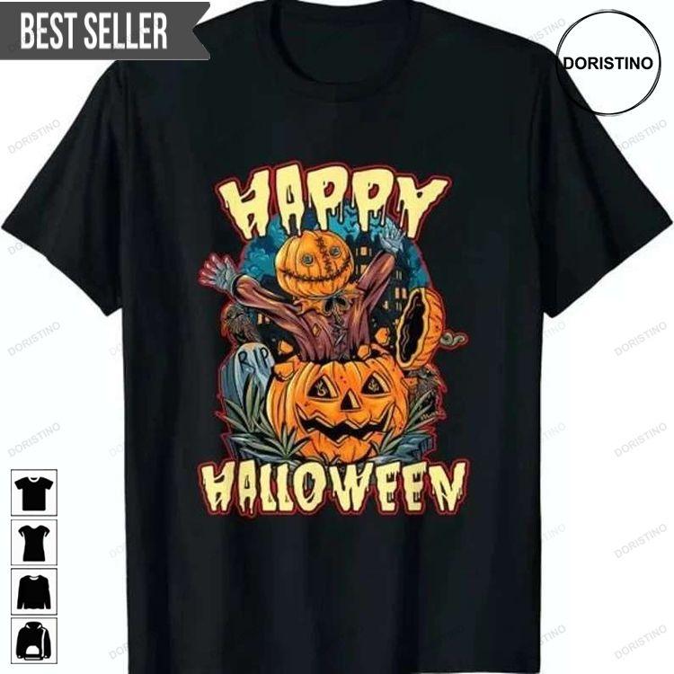 Happy Halloween Pumpkin Jack O Lantern Tshirt Sweatshirt Hoodie