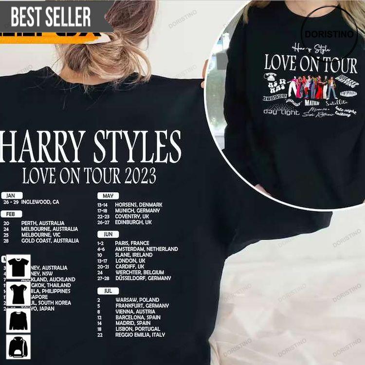 Harry Love On Tour 2023 Sweatshirt Long Sleeve Hoodie