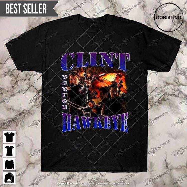 Hawkeye Clint Barton Black Marvel Movie Tshirt Sweatshirt Hoodie