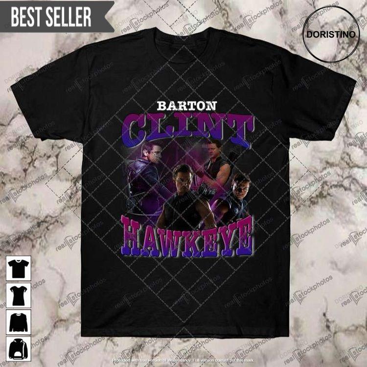 Hawkeye Clint Barton Black Marvel Hoodie Tshirt Sweatshirt