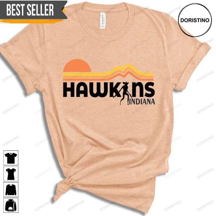 Hawkins Indiana Strange Things 85 Retro Hoodie Tshirt Sweatshirt