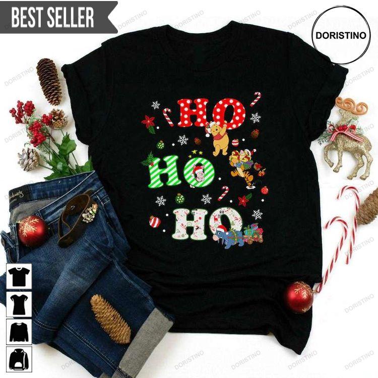 Ho Ho Ho Pooh And Friends Christmas Hoodie Tshirt Sweatshirt
