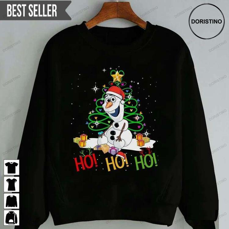 Ho Ho Ho With Olaf Christmas Hoodie Tshirt Sweatshirt