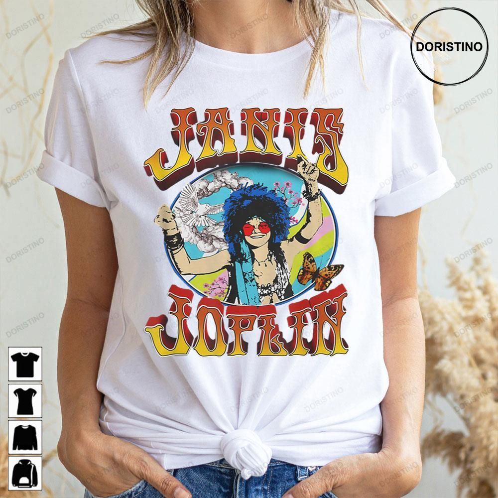 Retro Art Musician Legends Janis Joplin Doristino Limited Edition T-shirts