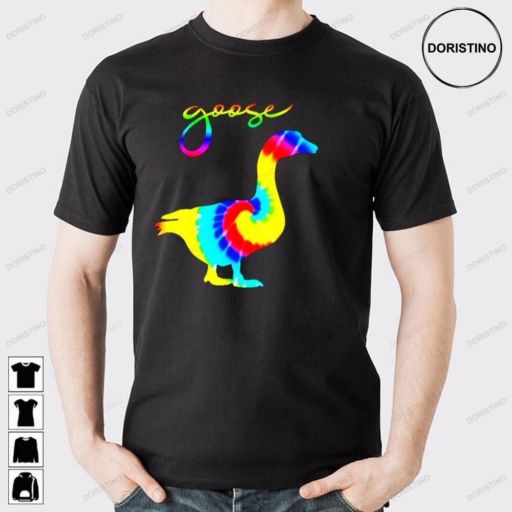 Retro Art Rainbow Goose Logo Doristino Limited Edition T-shirts