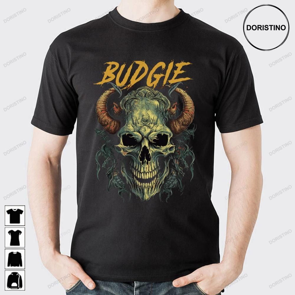 Retro Art Skull Budgie Doristino Limited Edition T-shirts