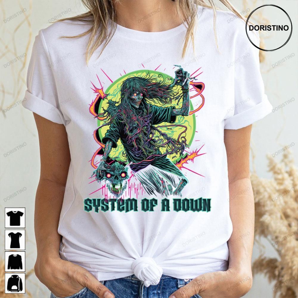 Retro Art Zombie System Of A Down Doristino Limited Edition T-shirts