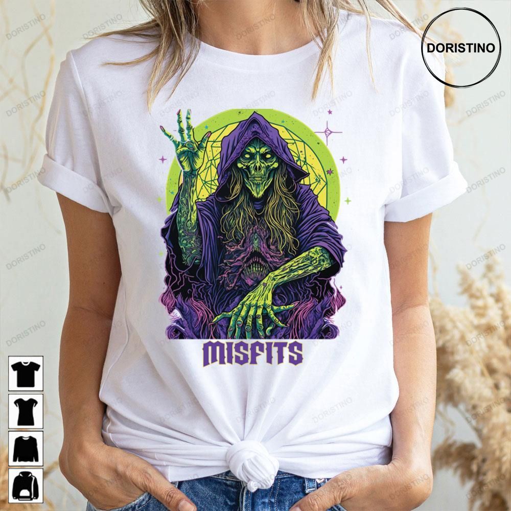 Retro Blue Skull Angel Misfits Doristino Limited Edition T-shirts