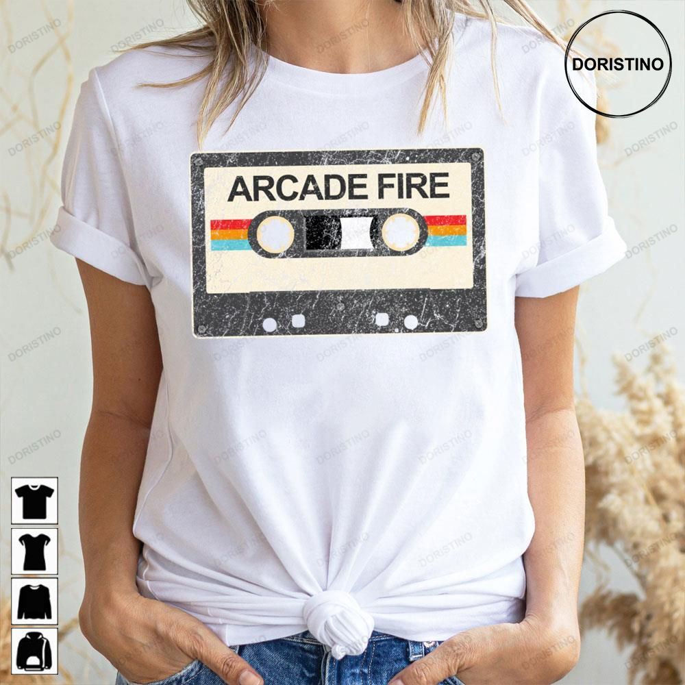 Retro Cassette Tape Arcade Fire Doristino Trending Style