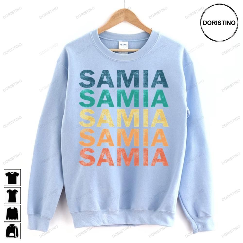 Retro Color Samia Logo Doristino Trending Style