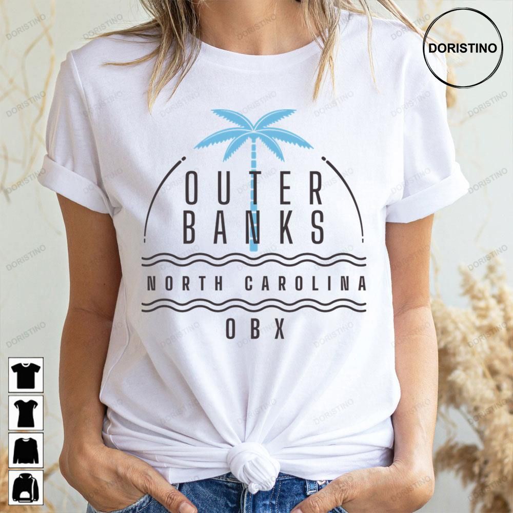 Retro Outer Banks Palm Tree Doristino Trending Style