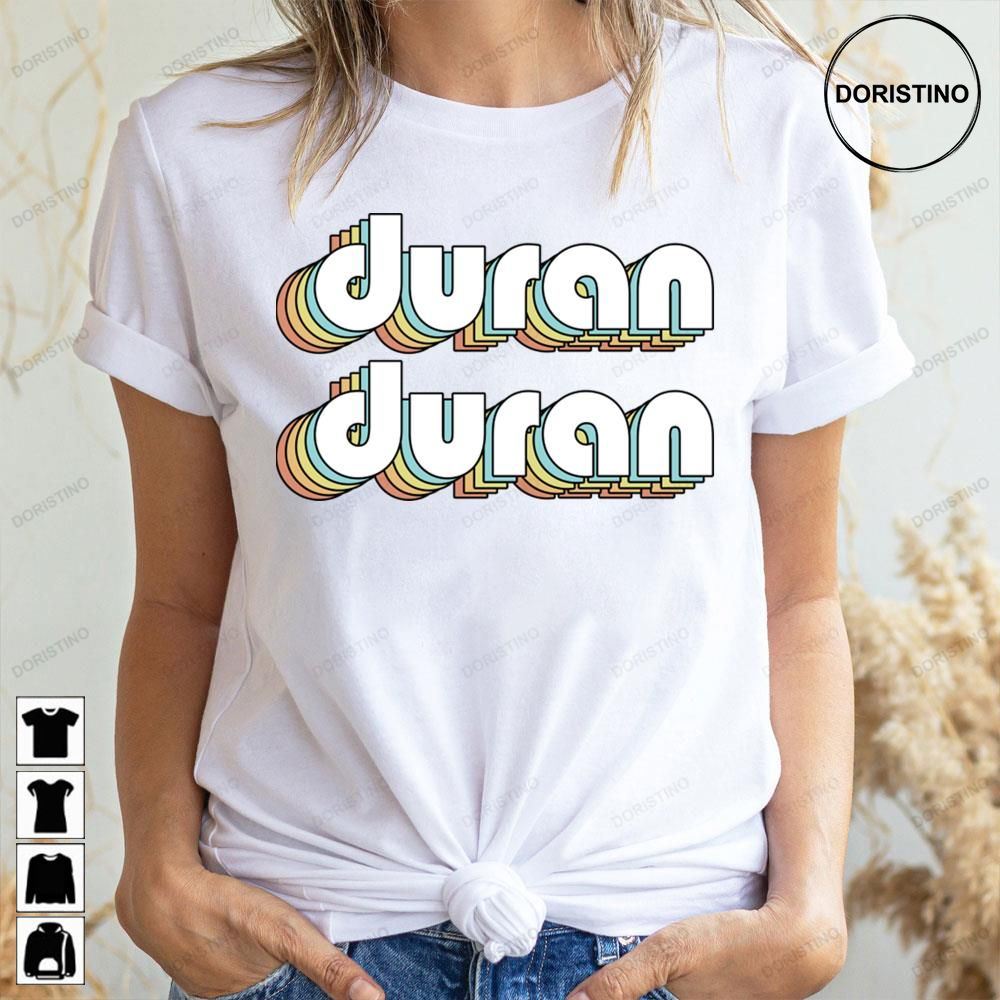 Retro Typography Duran Duran Doristino Trending Style
