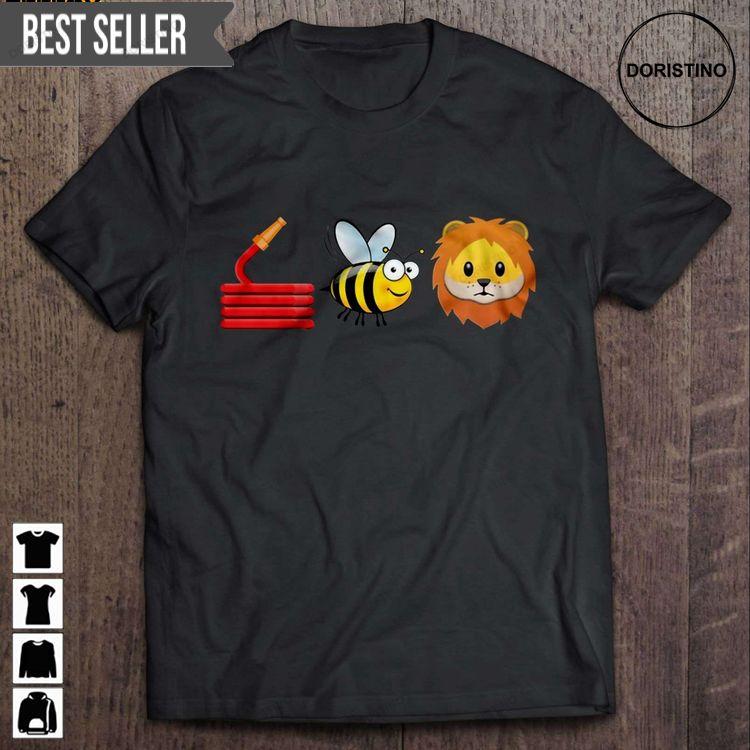 Hoes Bee Lion Short Sleeve Hoodie Tshirt Sweatshirt