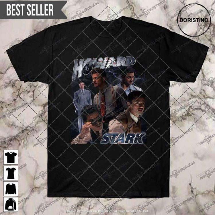 Howard Stark Black Marvel Sweatshirt Long Sleeve Hoodie