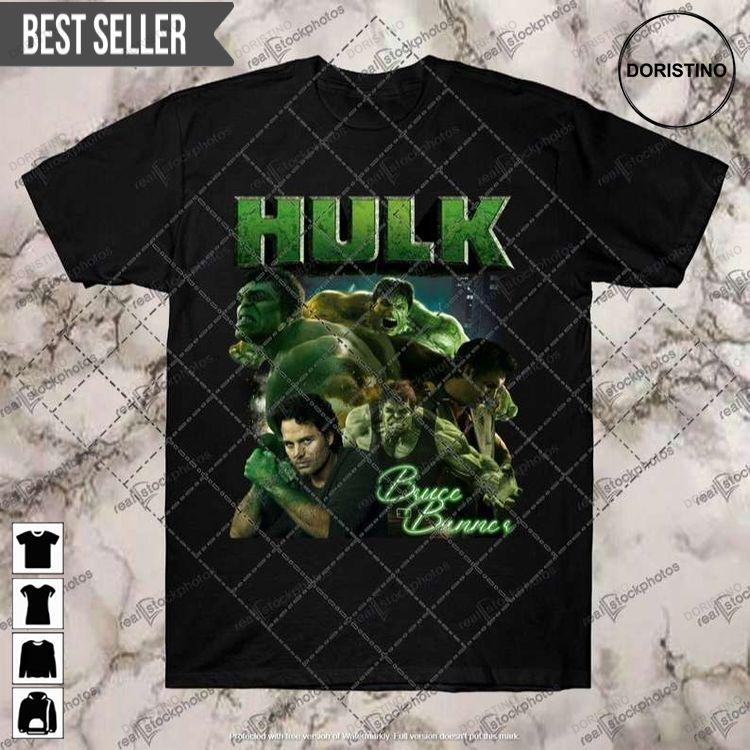 Hulk Bruce Banner Black Tshirt Sweatshirt Hoodie