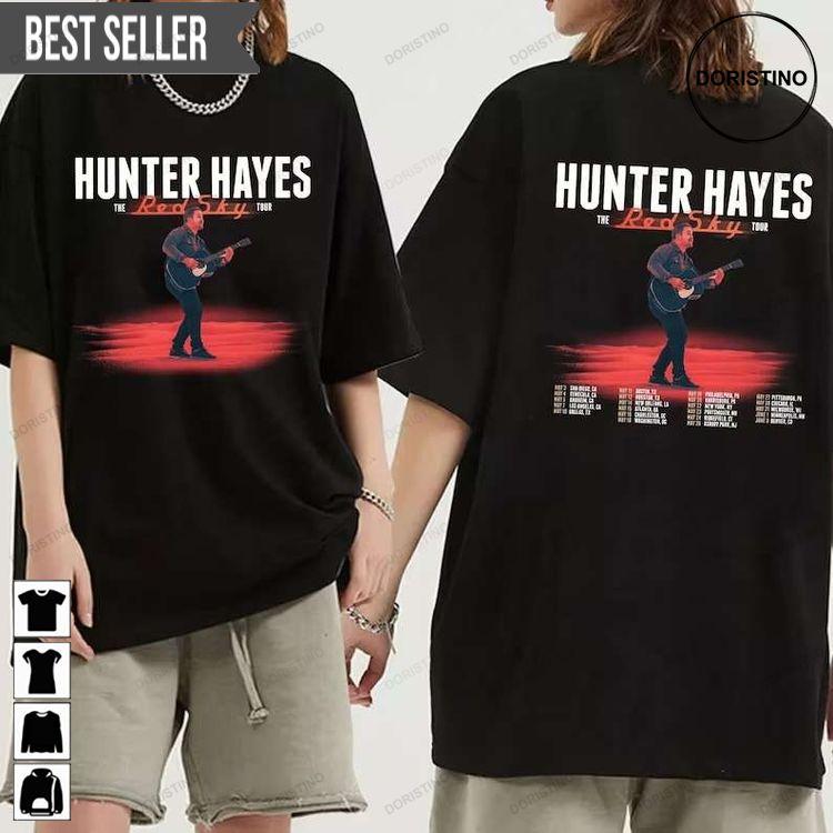 Hunter Hayes The Red Sky Tour 2023 Tshirt Sweatshirt Hoodie