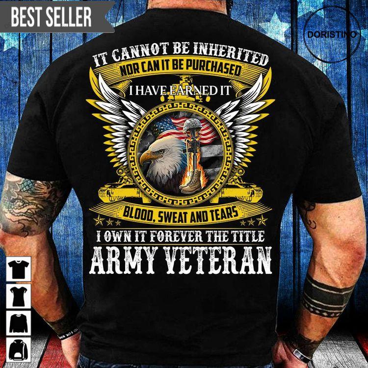 I Own It Forever The Title Army Veteran Memorial Day Hoodie Tshirt Sweatshirt