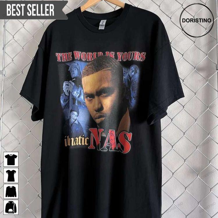 Illmatic By Nas The World Is Yours Rapper Sweatshirt Long Sleeve Hoodie