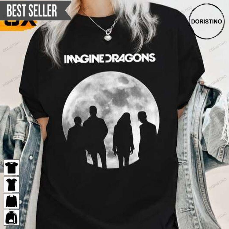 Imagine Dragons Band Music Moon Black Tshirt Sweatshirt Hoodie