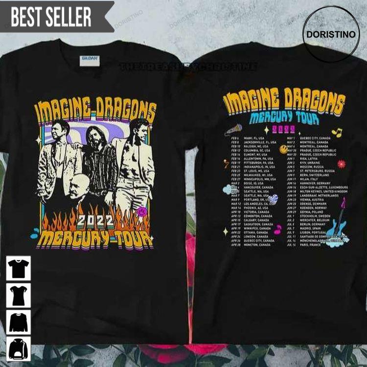 Imagine Dragons Mercury 2022 Tour Tshirt Sweatshirt Hoodie