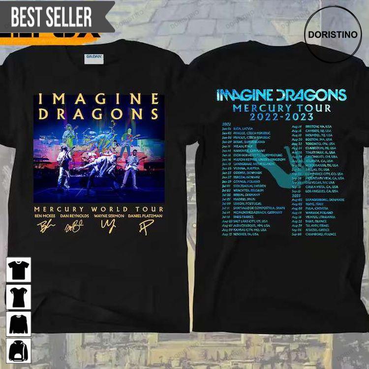 Imagine Dragons Mercury Tour 2022-2023 Rock Band Tshirt Sweatshirt Hoodie