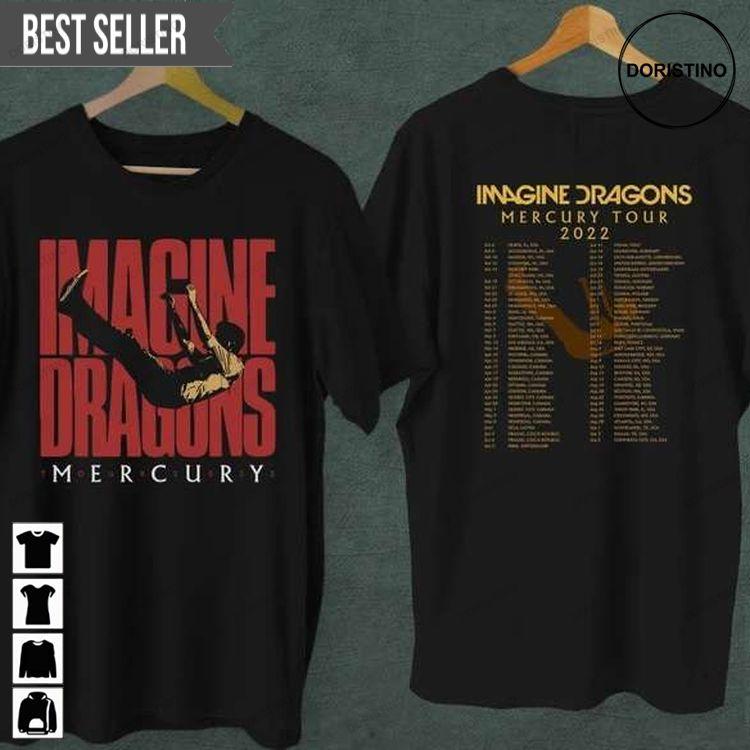 Imagine Dragons Mercury Tour 2022 Concert Sweatshirt Long Sleeve Hoodie