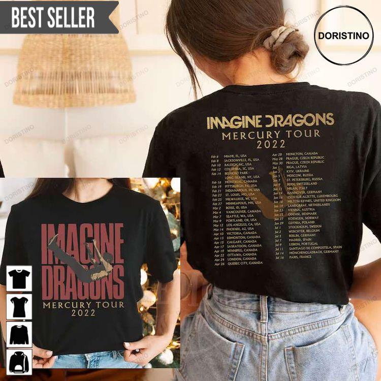 Imagine Dragons Mercury Tour 2022 Unisex Sweatshirt Long Sleeve Hoodie
