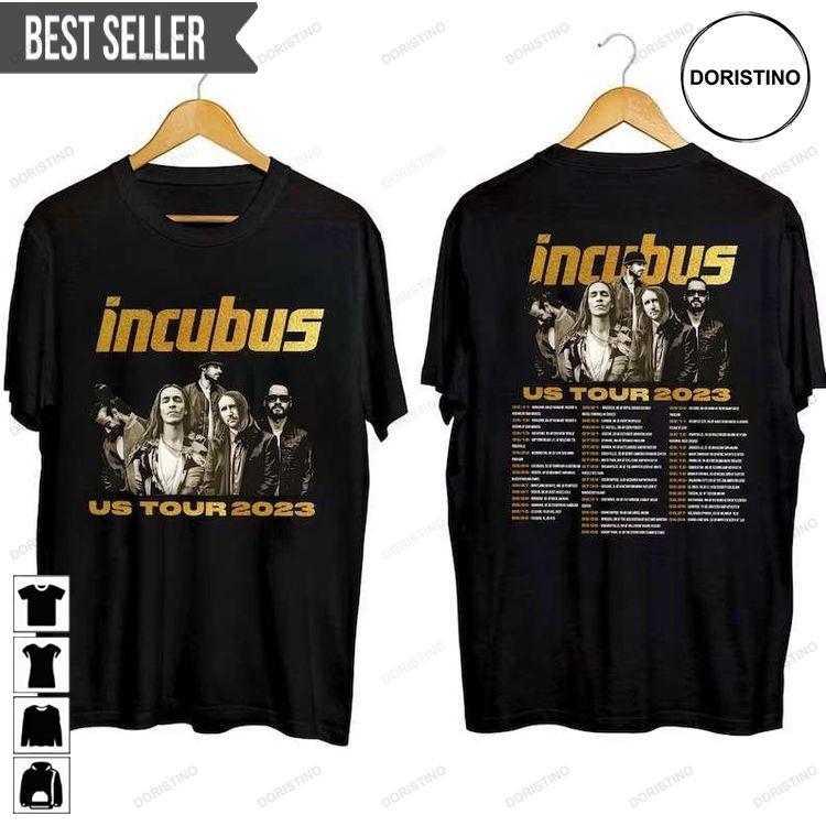 Incubus Band Us Summer Tour 2023 Rock Band Short-sleeve Sweatshirt Long Sleeve Hoodie