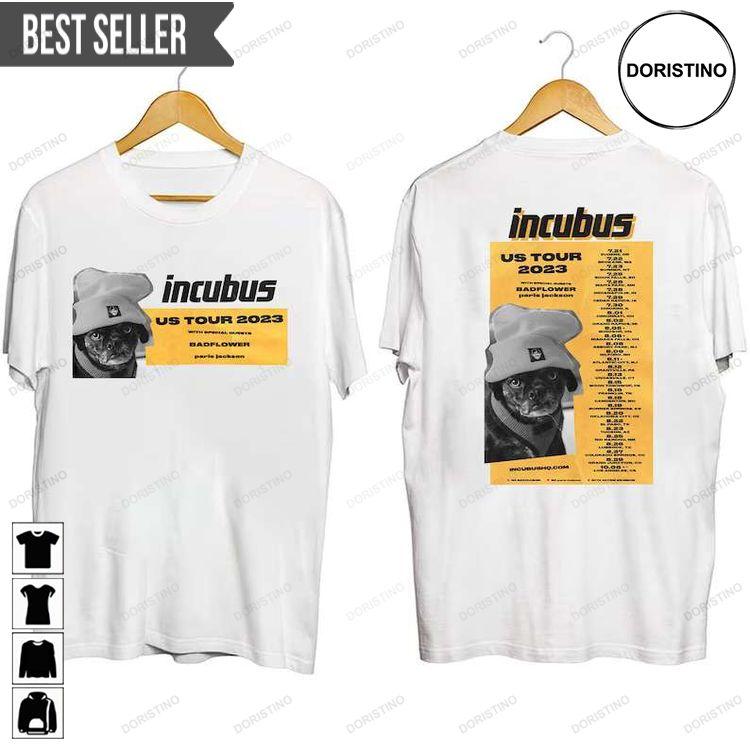 Incubus Band Us Summer Tour 2023 Short-sleeve Tshirt Sweatshirt Hoodie