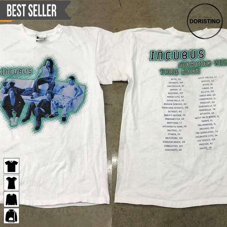 Incubus Graphic Rock Band Morning View Tour 2002 Short-sleeve Tshirt Sweatshirt Hoodie