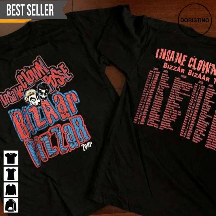 Insane Clown Posse Bizaar Bizzar 2001 Tour Sweatshirt Long Sleeve Hoodie