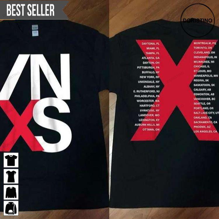 Inxs X Factor Tour 1991 Concert Short-sleeve Sweatshirt Long Sleeve Hoodie