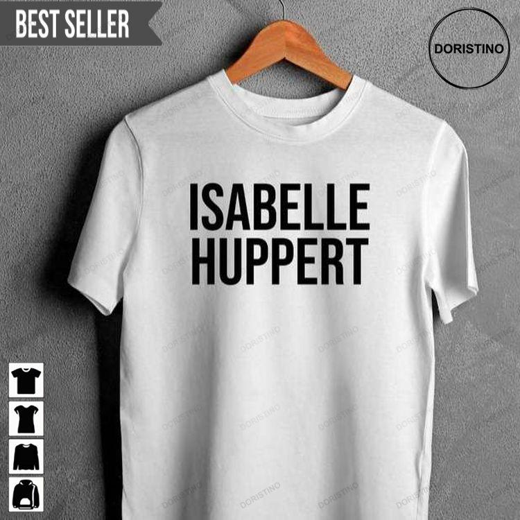 Isabelle Huppert White Sweatshirt Long Sleeve Hoodie