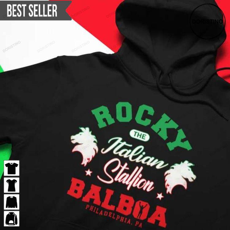 Italian Stallion Rocky Balboa Sweatshirt Long Sleeve Hoodie