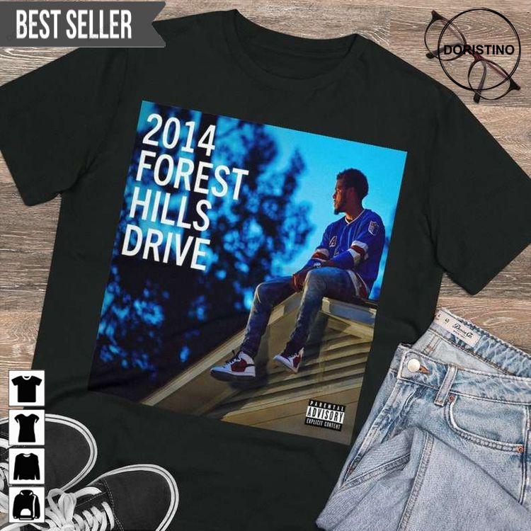 J Cole 2014 Forest Hills Drive Sweatshirt Long Sleeve Hoodie