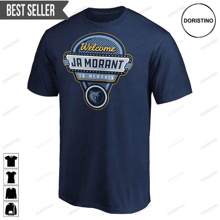 Ja Morant Navy Memphis Grizzlies Unisex Hoodie Tshirt Sweatshirt