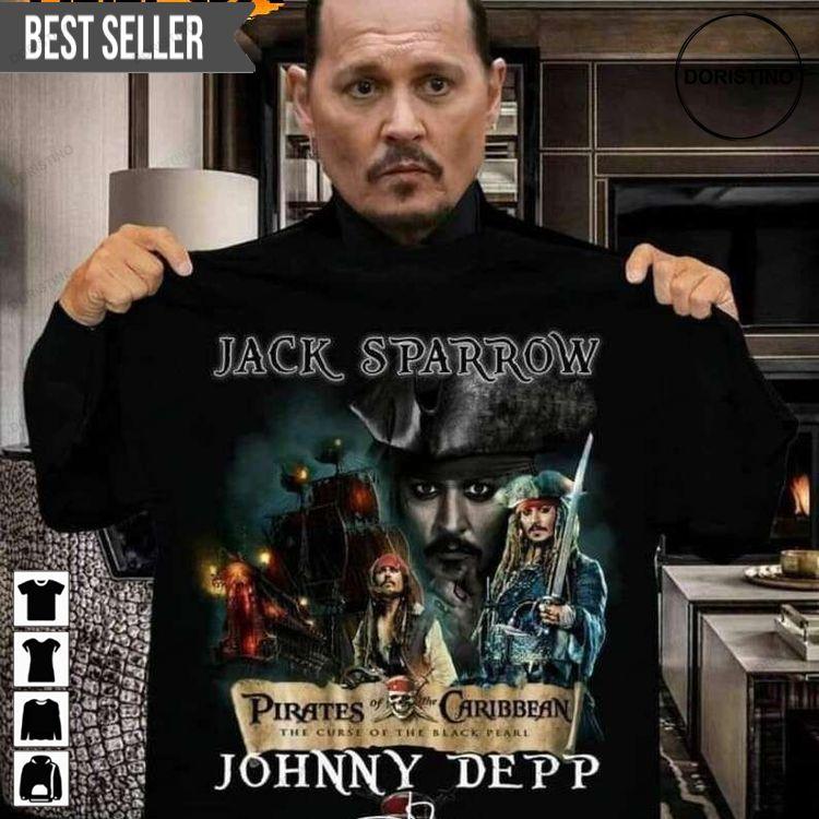 Jack Sparrow Johnny Depp Signature Unisex Tshirt Sweatshirt Hoodie