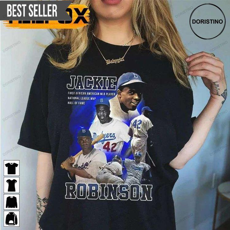 Jackie Robinson 42 Brooklyn Dodgers Retro Hoodie Tshirt Sweatshirt