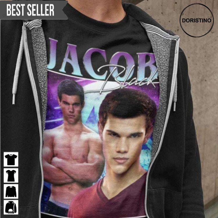 Jacob Black Taylor Lautner Twilight Unisex Graphic Hoodie Tshirt Sweatshirt