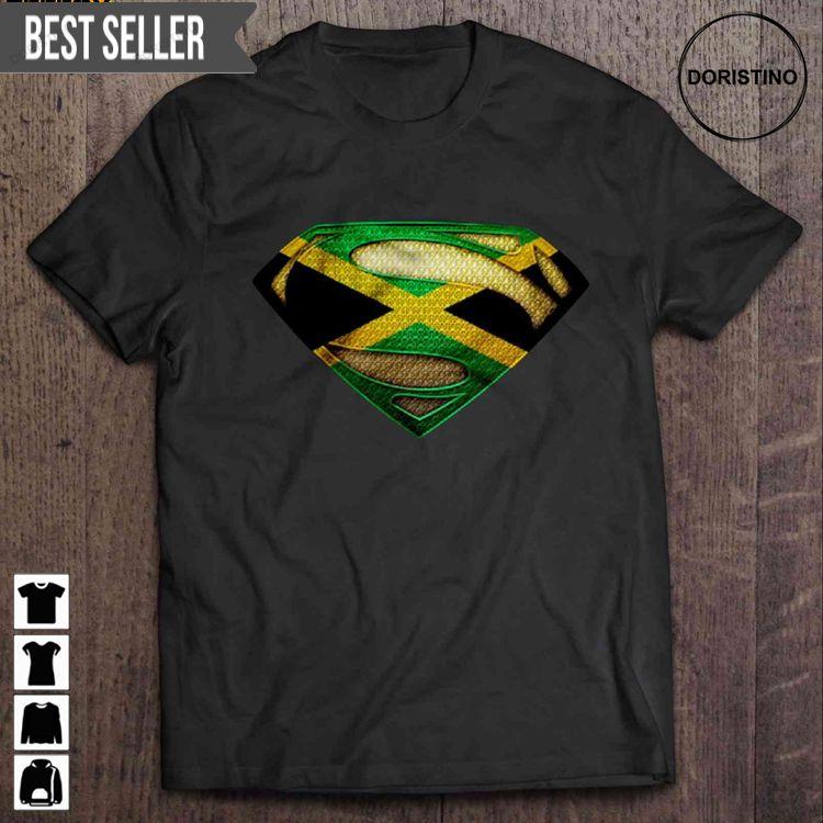 Jamaica Superman Short Sleeve Tshirt Sweatshirt Hoodie