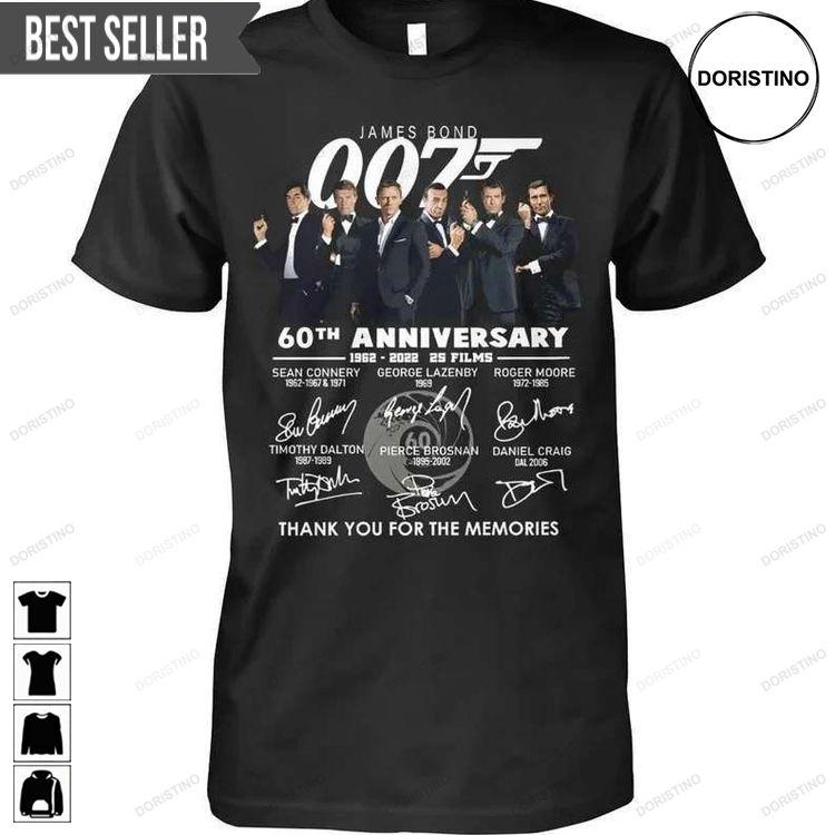 James Bond 007 60th Anniversary Sweatshirt Long Sleeve Hoodie