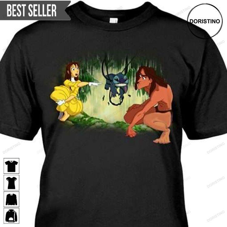Jane Tarzan And Stitch In Jungle Tshirt Sweatshirt Hoodie