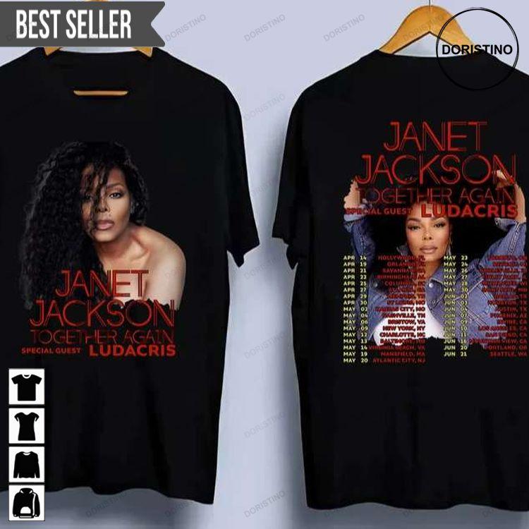 Janet Jackson 2023 Tour Dates Short-sleeve Sweatshirt Long Sleeve Hoodie