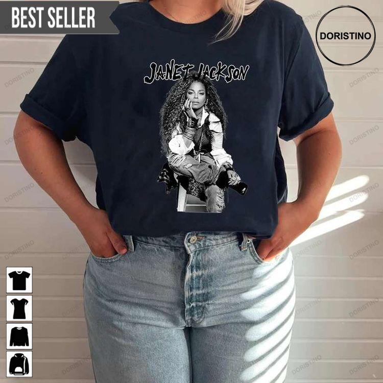 Janet Jackson Together Again Tour 2023 Concert Music Short-sleeve Sweatshirt Long Sleeve Hoodie