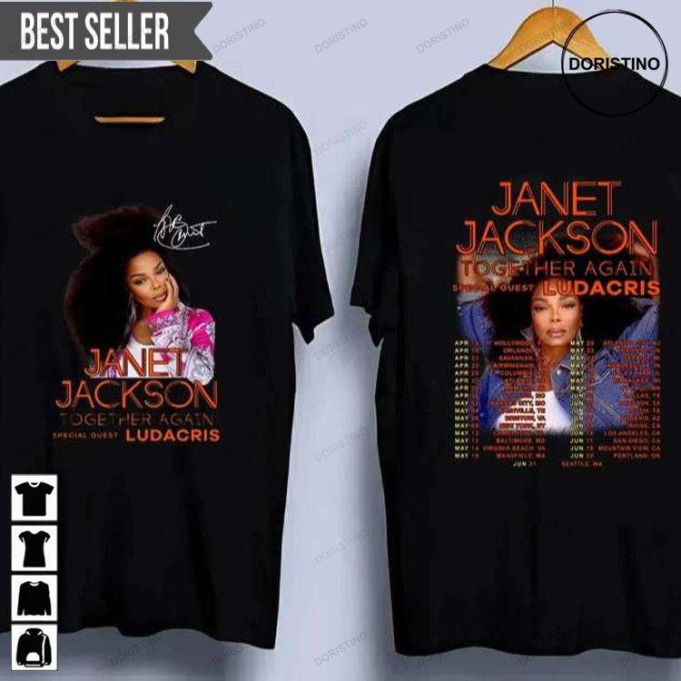 Janet Jackson Together Again Tour 2023 Concert Singer Music Hoodie Tshirt Sweatshirt
