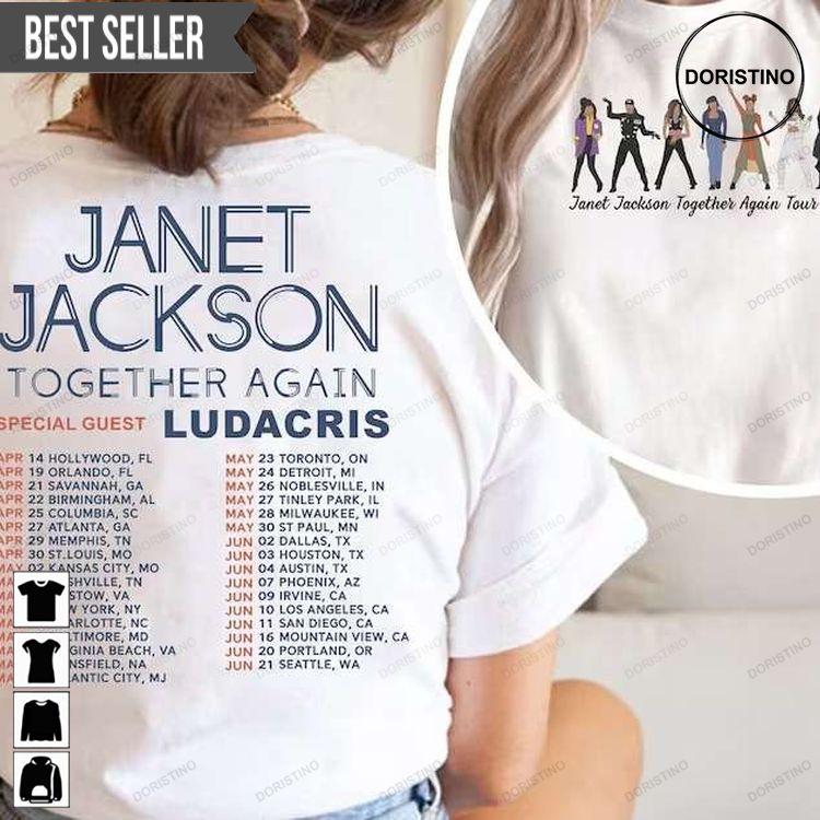 Janet Jackson Together Again Tour 2023 Music Hoodie Tshirt Sweatshirt