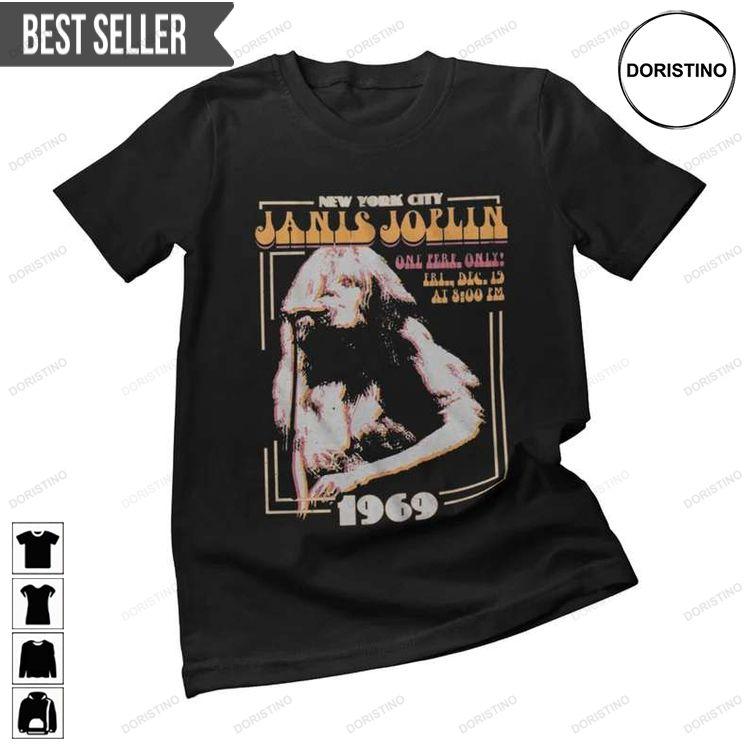 Janis Joplin New York City 1969 Singer Tshirt Sweatshirt Hoodie