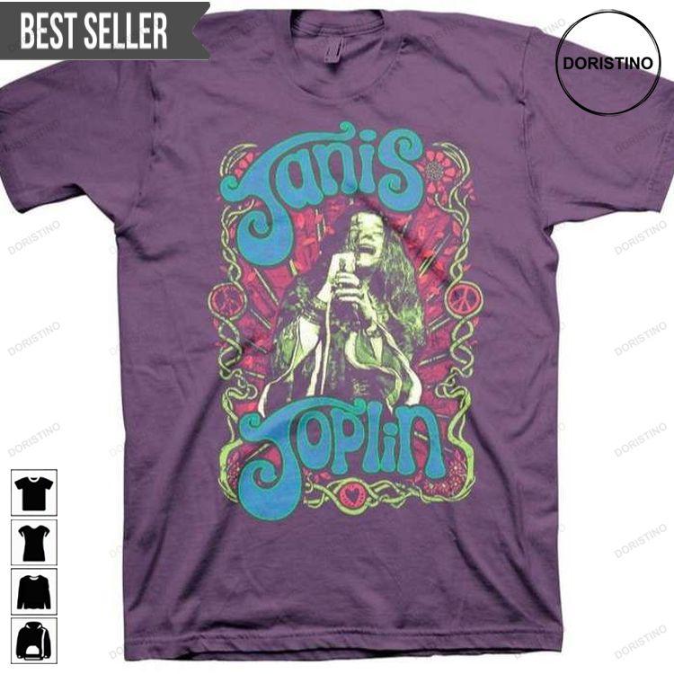 Janis Joplin Purple Peace Of My Heart Unisex Hoodie Tshirt Sweatshirt