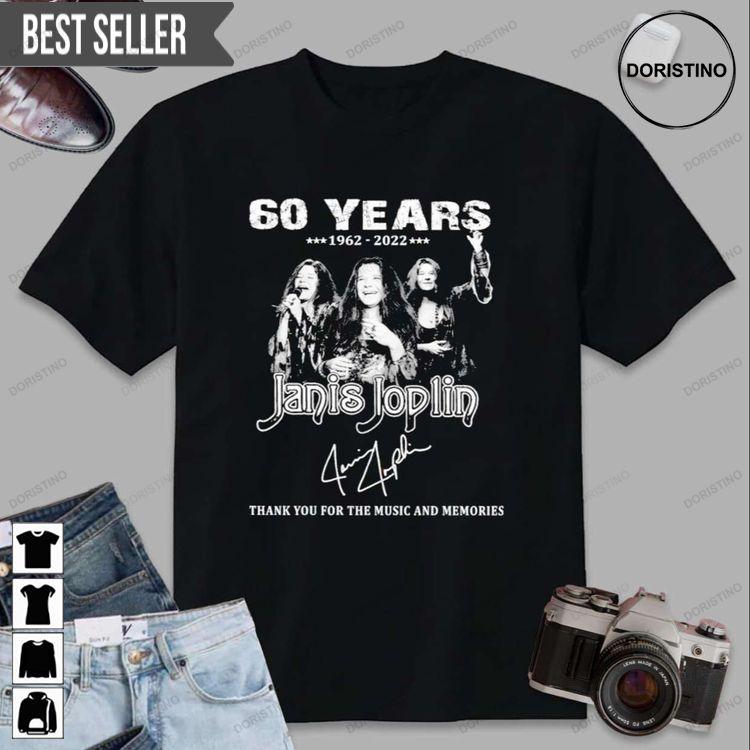 Janis Joplin Thank You 60 Years 1962-2021 Sweatshirt Long Sleeve Hoodie