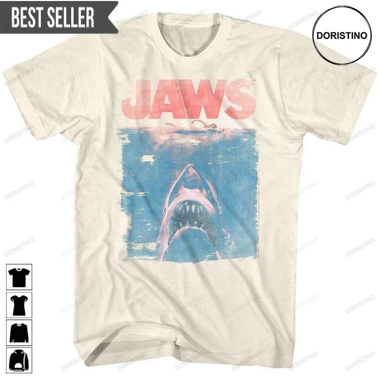 Jaws Fade Sweatshirt Long Sleeve Hoodie